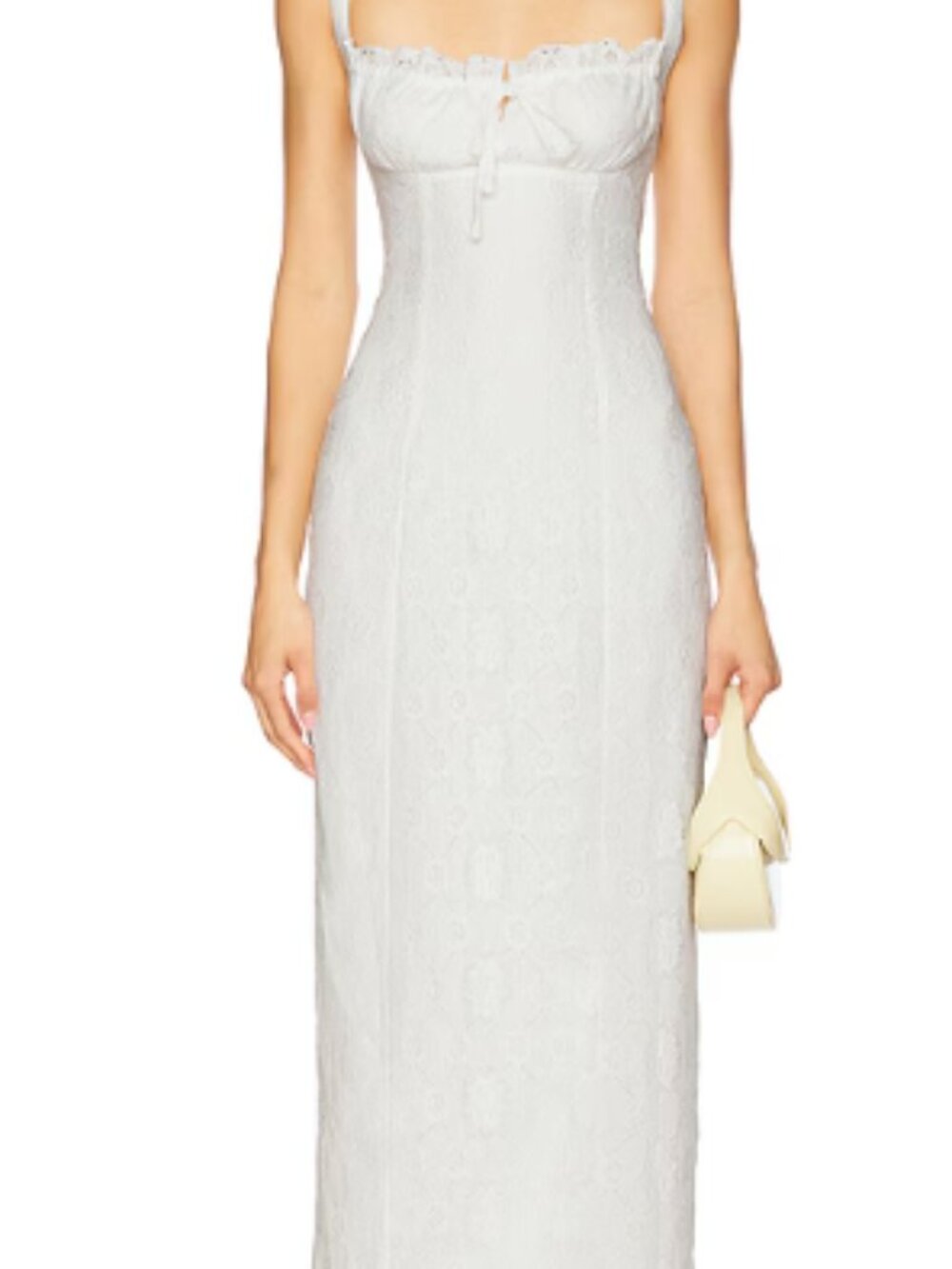 More to Come Revolve White dress, floral embroidery - Picture 3 of 7